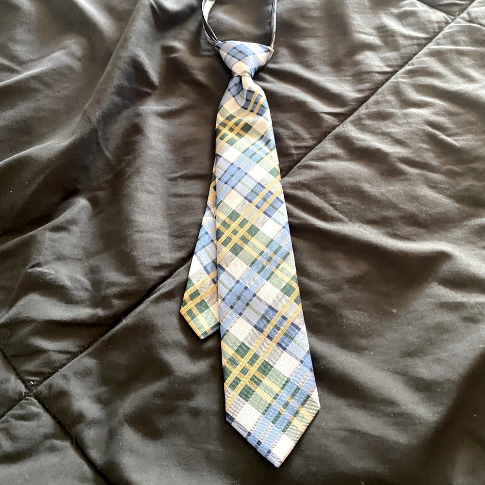 Boys Plaid Tie